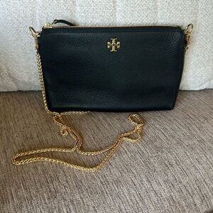 Tory Burch - Kira Pebbled Leather Top-Zip Crossbody Bag $228 Tags